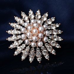 合金胸针 太阳女神胸针丝巾扣水钻胸花别针