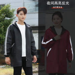 长袖围裙防水防油防污耐脏春秋新款时尚外穿干活上班成人女工作服