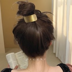 韩国极简风ins网红2022秋冬弹力金属发圈头绳扎马尾牛皮筋发饰