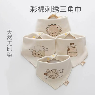 超柔吸水彩棉口水巾婴儿春夏口水巾婴儿0-1岁纯棉秋冬幼儿女宝