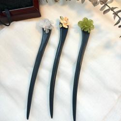 3件套~新中式花朵发簪国潮时尚复古发钗汉服百搭新款簪子发饰女