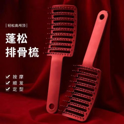 排骨梳卷发造型蓬松贝壳梳子大女士专用柔顺不打结按摩梳随身便携