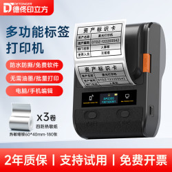 印立方 DP30S固定资产标签打印机不干胶哑银贴纸便携蓝牙办公设备二维码条码文件标识编码入库热敏标签机