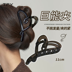 爱心大号盘发抓夹发卡女春夏后脑勺发夹发抓高级感