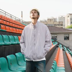 GOGOSOON 小米邹115g轻薄防泼水UPF50+ 立领防晒衣男外套无帽夏季