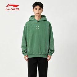 李宁 宽松套头连帽卫衣
