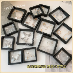 首饰盒/箱 薄膜文玩透明防氧化密封手串收纳盒珠宝展示
