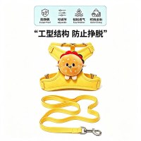 悦佰兔 猫咪牵引绳背心式胸背带防挣脱可调节外出遛猫绳安全轻薄