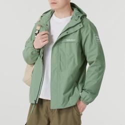 Timberland 外套男士薄款透气休闲运动服户外跑步套头衫上衣梭织连帽夹克