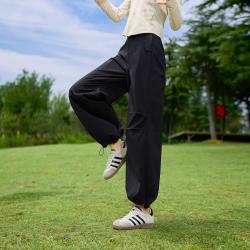 娅丽达 高腰宽松显瘦拖地休闲裤女2026夏款