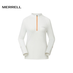 MERRELL 户外运动T恤女士新款长袖速干衣越野休闲透气吸汗上衣