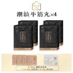 潮集谷 手打潮汕牛筋丸250g*4