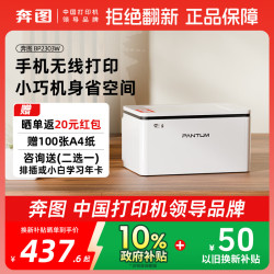 奔图 P10/P10 lite畅印版家用无线激光打印机，可手机直连/电脑USB连接，手机拍照复