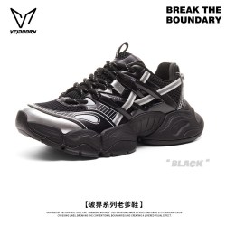 VEIDOORN 破界2026新款休闲鞋男女款复古老爹鞋减震厚底增高运动鞋子