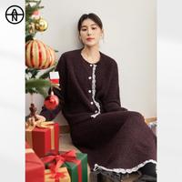 DUIBAI 冬装氛围感毛衣半身裙两件套女式套装