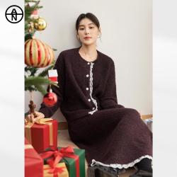 DUIBAI 冬装氛围感毛衣半身裙两件套女式套装