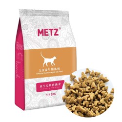 METZ 猫粮6kg益生元鱼肉燕麦猫粮全价成猫幼猫美短
