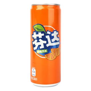 芬达 橙味汽水 330ml 碳酸饮料