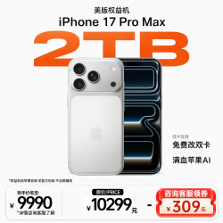 Apple iPhone 17 Pro Max 双eSIM卡 银色 2TB 5G手机