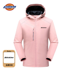 Dickies 防风连帽冲锋衣 粉色 XL 男士夹克