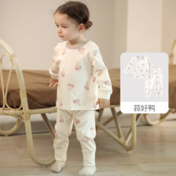 巴厘小猪 纯棉 蒜好鸭 120cm 儿童家居服套装