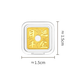 周大福 日进斗金系列 黄金金章 1.01g