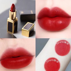 TOM FORD 汤姆福特黑色方管口红中小样#16/19斯嘉丽红