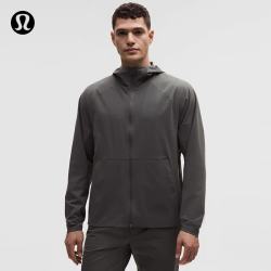 lululemon 丨Pace Breaker™ 男士运动夹克 拒水 LM4APWS 玛瑙灰 L