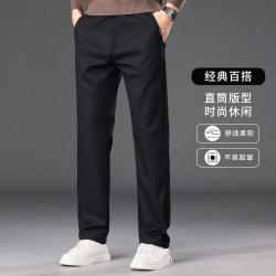 雪中飞 高端休闲裤男秋季男装宽松直筒百搭商务长裤子