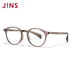 JINS 近视眼镜360°系列轻量圆框架可加配防蓝光镜片URF24S200
