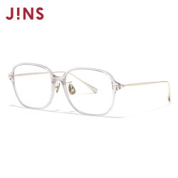 JINS 近视眼镜素颜大方框β钛男女可加配防蓝光镜片UUF25S150