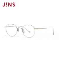 JINS 近视眼镜复古轻量钛框小圆框可加配防蓝光镜片UTF25A221