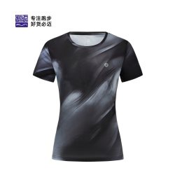 必迈 26新款春夏运动魔方速干印花短袖男女透气圆领T恤健身跑步衣