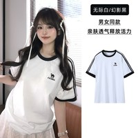 骆驼 T恤女柔棉T神100%纯棉夏季圆领复古美式宽松运动休闲上衣短袖