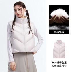 骆驼 户外羽绒服2026秋冬新款女款轻薄保暖立领高蓬鸭绒羽绒马甲
