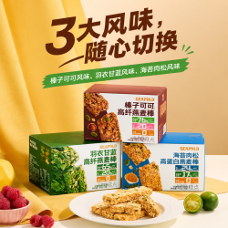 西麦 即食燕麦脆片 西麦 代餐拌酸奶 燕麦棒一箱装
