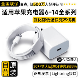 30分钟充满50% 苹果充电器套装+20W快充头+闪充线  单Type-C口 线充套装 20W
