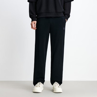 JACK&JONES 纯棉直筒休闲裤 E40黑色 32(175)