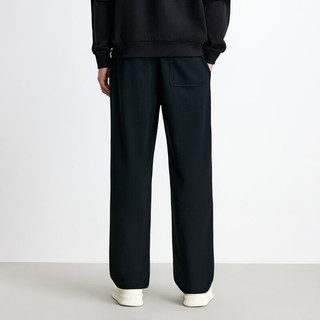 JACK&JONES 纯棉直筒休闲裤 E40黑色 32(175)