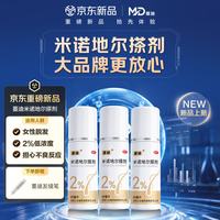 蔓迪 米诺地尔搽剂2%浓度60ml*3瓶（温和不刺激女性专用防治脱发）