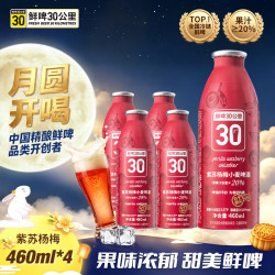 鲜啤30公里 低度数 女士精酿啤酒  佛手柑青柠 460mL 4罐 精酿佛手柑青柠艾尔啤酒460ml