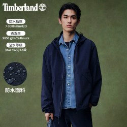 Timberland 官方男装冲锋衣外套连帽夹克户外防水防风|A69PU
