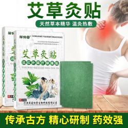 艾草灸远红外磁疗8贴装腰椎贴颈椎贴艾热贴艾叶颈肩关节膝盖贴 艾草灸贴8贴*1盒