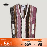 adidas Original三叶草男子TOUR VEST针织运动宽松背心马甲 KU6910 M