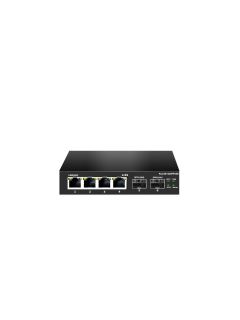 睿颖 2.5G万兆2光4电交换机办公家用稳定版6口10G电竞高速