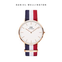 Daniel Wellington Classic系列 40mm多色织纹男士石英手表