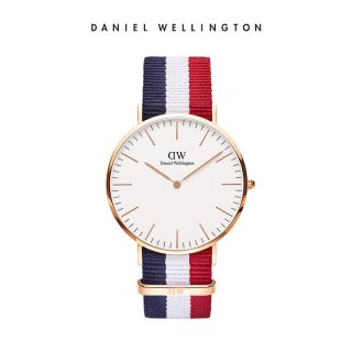 移动端：Daniel Wellington Classic系列 40mm多色织纹男士石英手表