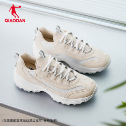乔丹 女休闲鞋 猫爪老爹鞋 原浆白/薄纱蓝