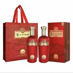 泸州老窖 泸州老酒坊红耀52度500ml*2瓶浓香型白酒礼盒装赠礼袋