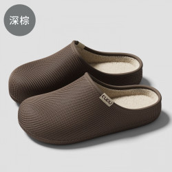 温诗欧 防水防滑棉拖鞋男女秋冬可外穿